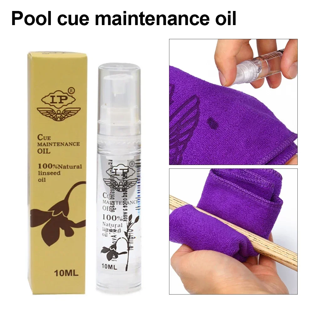 Cue Oil For Snooker Rod Maintenance Pure Billiards Pool Cue Oil Lube Oil And Rod Maintenance 10ml Non-sticky Smooth Oil To