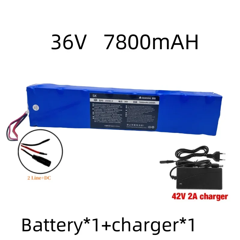 10 s3p 36V 7800mAh 36V bateria litowa 18650 bateria litowa nadaje się do Xiaomi M365 akumulator elektryczny skuter + ładowarka 42V