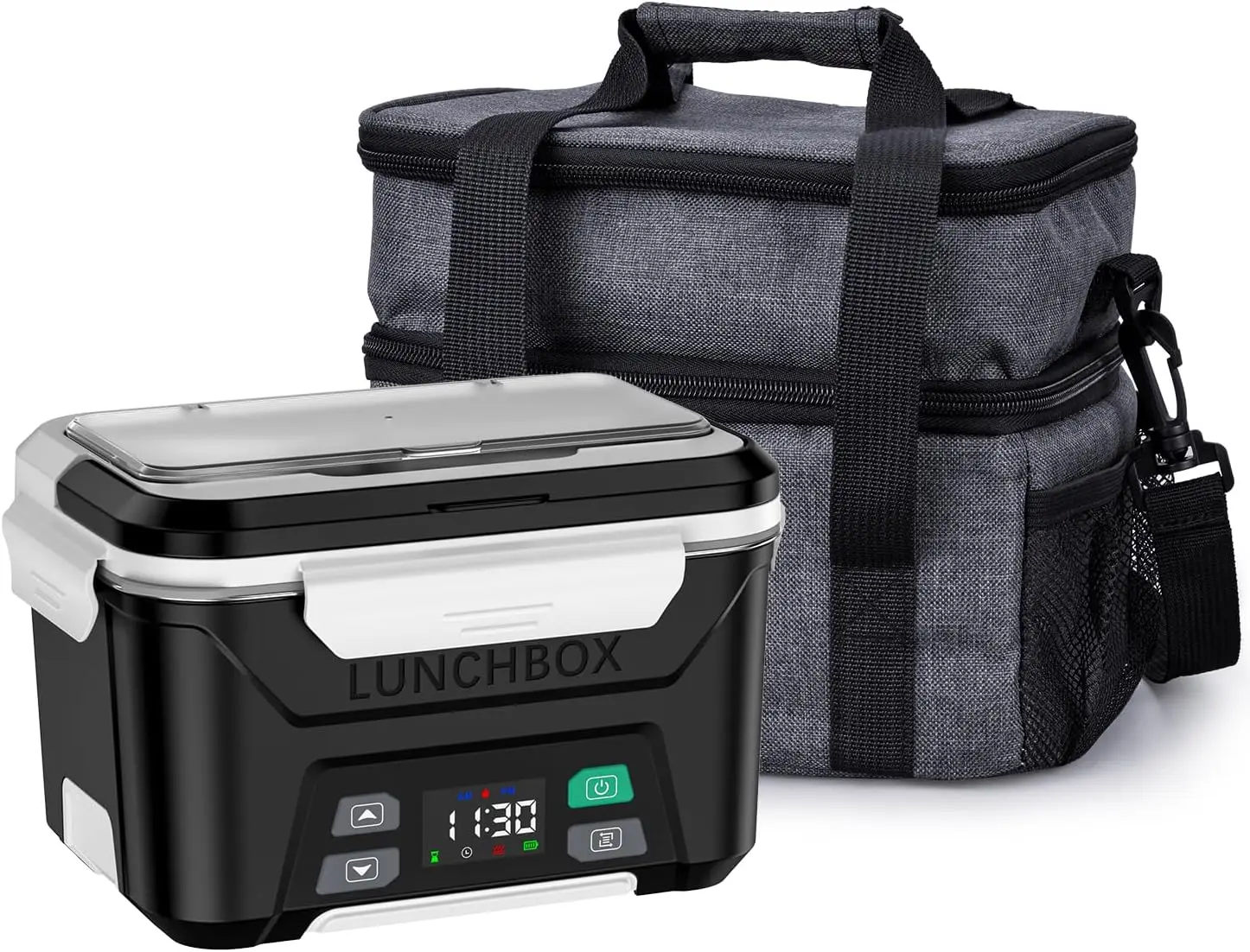 

Cordless Electric Lunch Box for Adults, Heated Lunch Box Battery Powered with Automatic Heating, 5.5 Cups Portable Food Warmer