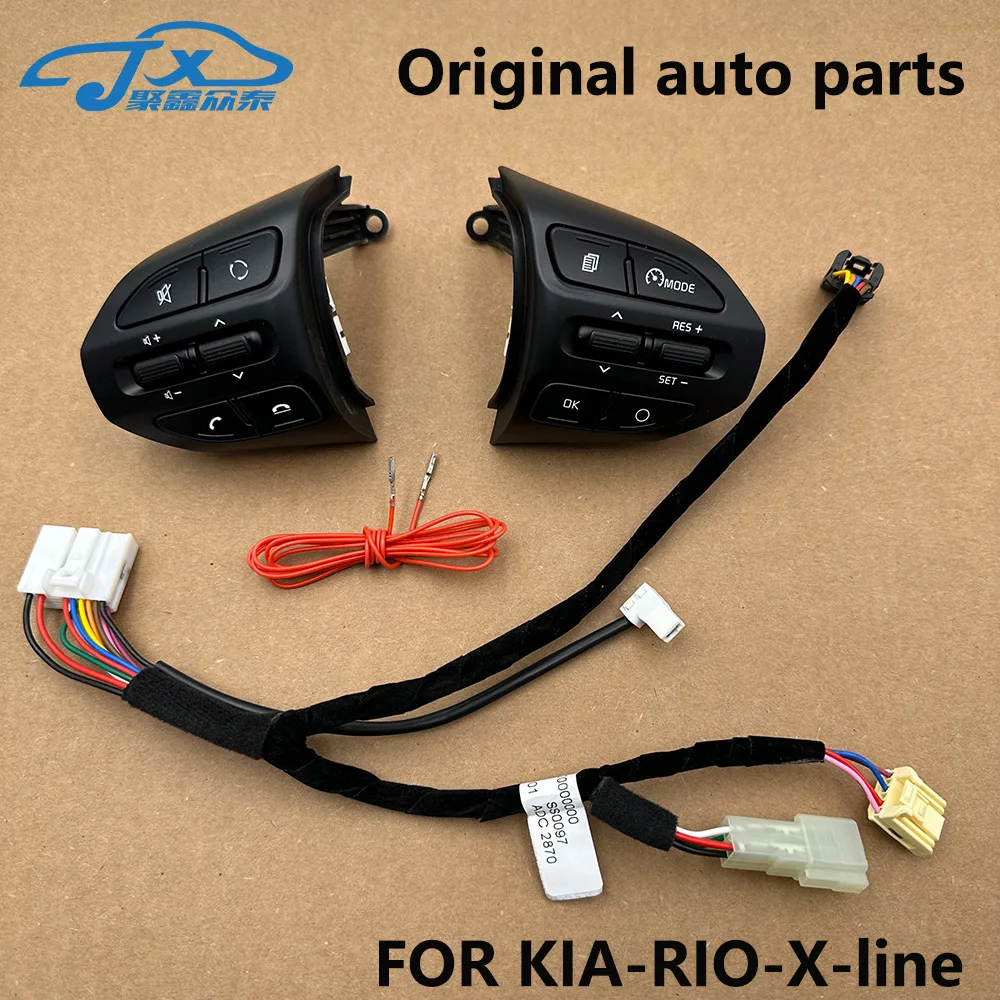 For Kia K2 RIO X-LINE 4 Original  parts Multifunction Steering Wheel Bluetooth Fixed Speed Cruise Control Button Audio Switch