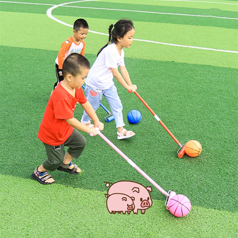 

Funny Outdoor Games Rolling Chase Ball Race Kids Sensory Toys Parent Children Team Building Toy Hockey Train Kindergarten Sports