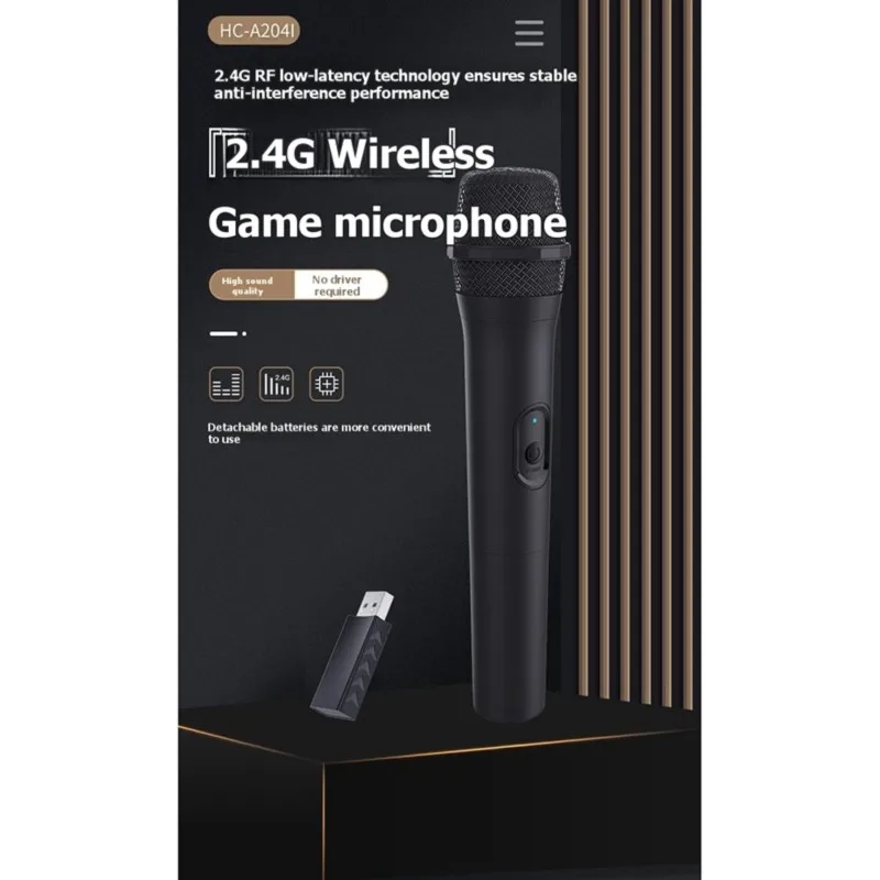 A32I For Switch/P5 Multi Platform 2.4G Microphone Noise Cancelling Microphone 2.4G Gaming Wireless Switch Microphone