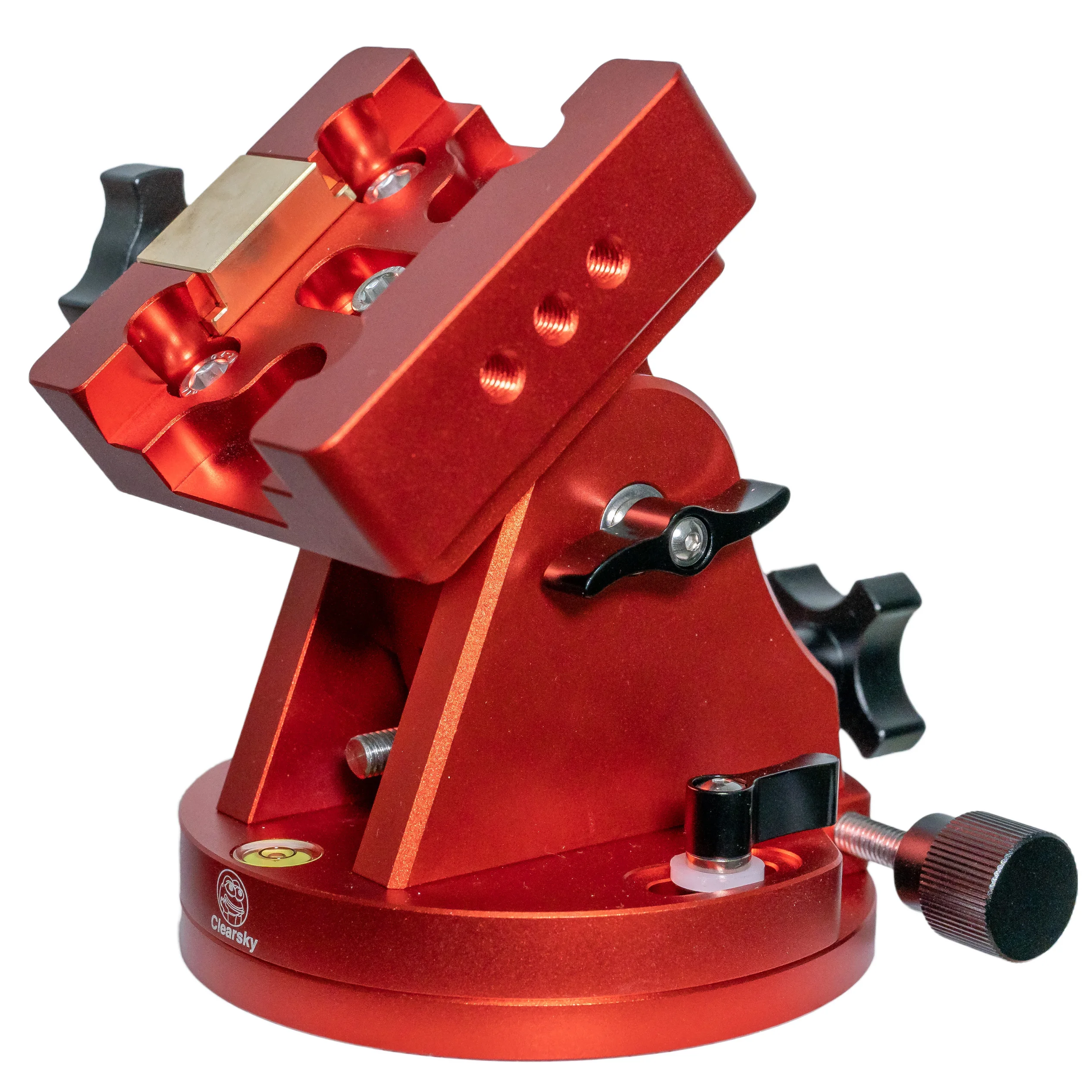 Base di montaggio equatoriale con regolazione della latitudine: elevata capacità di carico (39 kg), slot a coda di rondine, design anti-distacco
