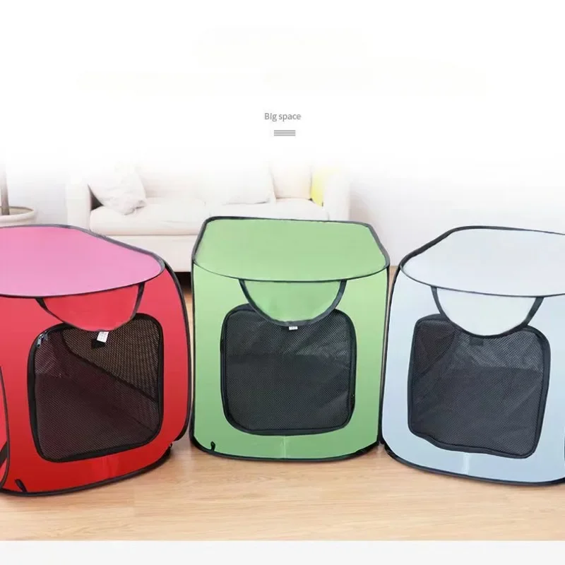 Collapsible Dog Cage Oxford Cloth Pet Carrier Outdoor Cat Tent Dog Carrier Dog Car Seat Waterproof Pet Cage Pet Car Accessories