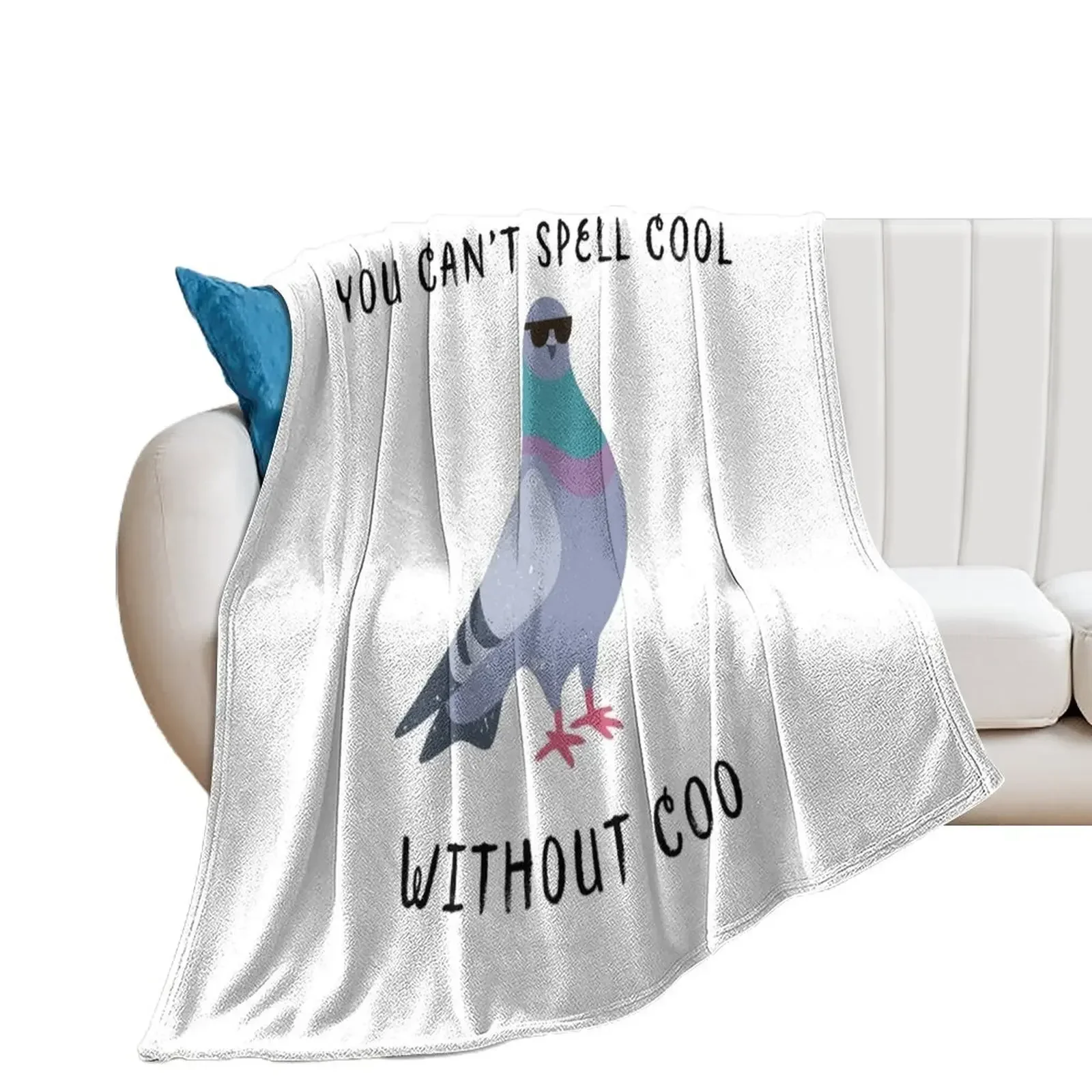 

Cool pigeon Throw Blanket Polar Hair Warm Hairy Blankets