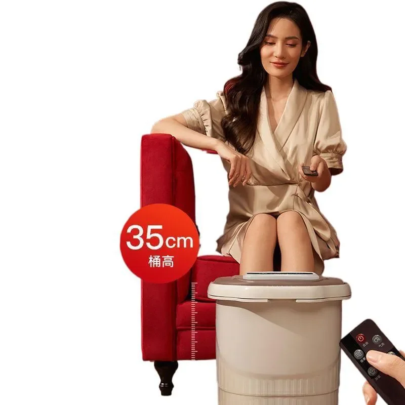 Electric Foot Spa Massager foot bath bucket deep soaking automatic heating intelligent massage for adults elderly home use