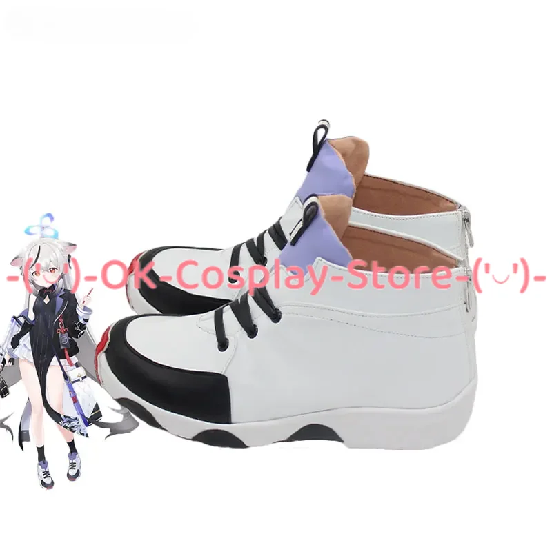 SUNOHARA KOKONA Cosplay Shoes PU Leather Shoes Halloween Carnival Boots Game Blue Archive Cosplay Prop Custom Made