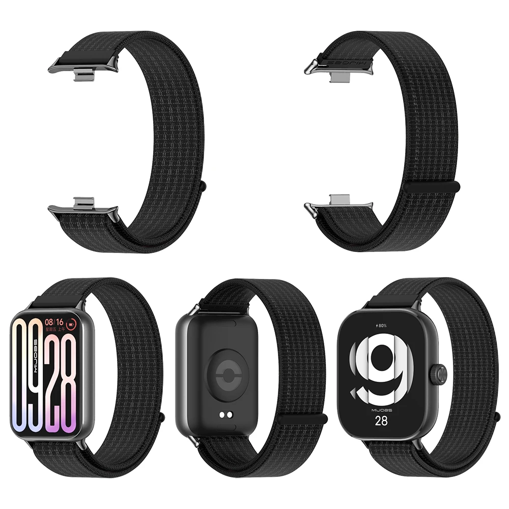 สําหรับ Xiao mi mi Band 8 Pro 9 Pro สายรัดข้อมือสําหรับ Redmi นาฬิกา 5 4 ไนลอนสําหรับ mi Band 9 Pro สําหรับ Redmi นาฬิกา 5 Correa