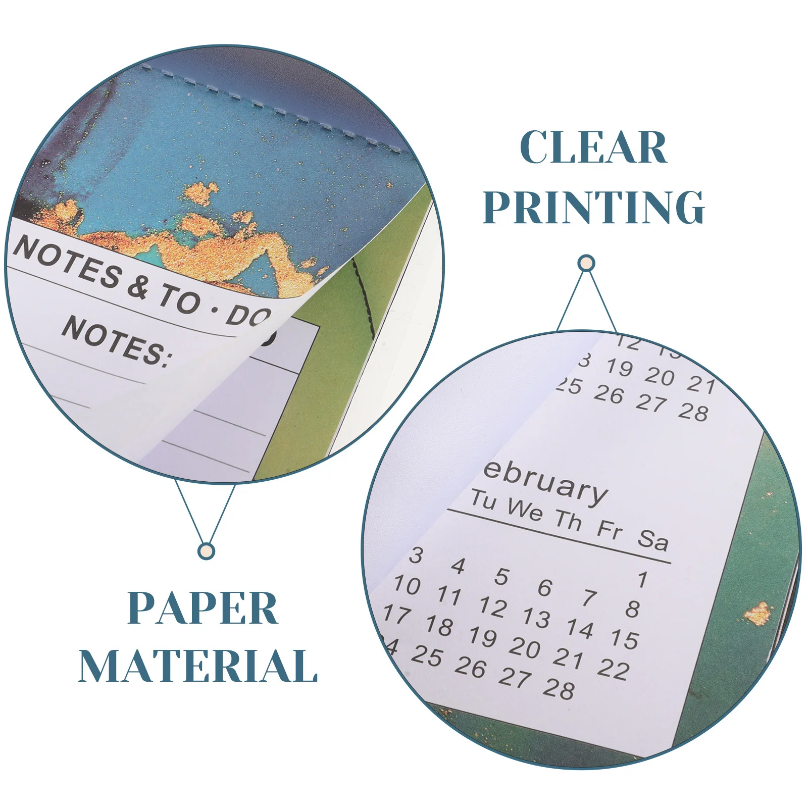 

Wall Calendar 2024-2025 English Monthly Office Noting Sturdy Hanging Desk Home Decor Room Accessories Daily Use Practical Style