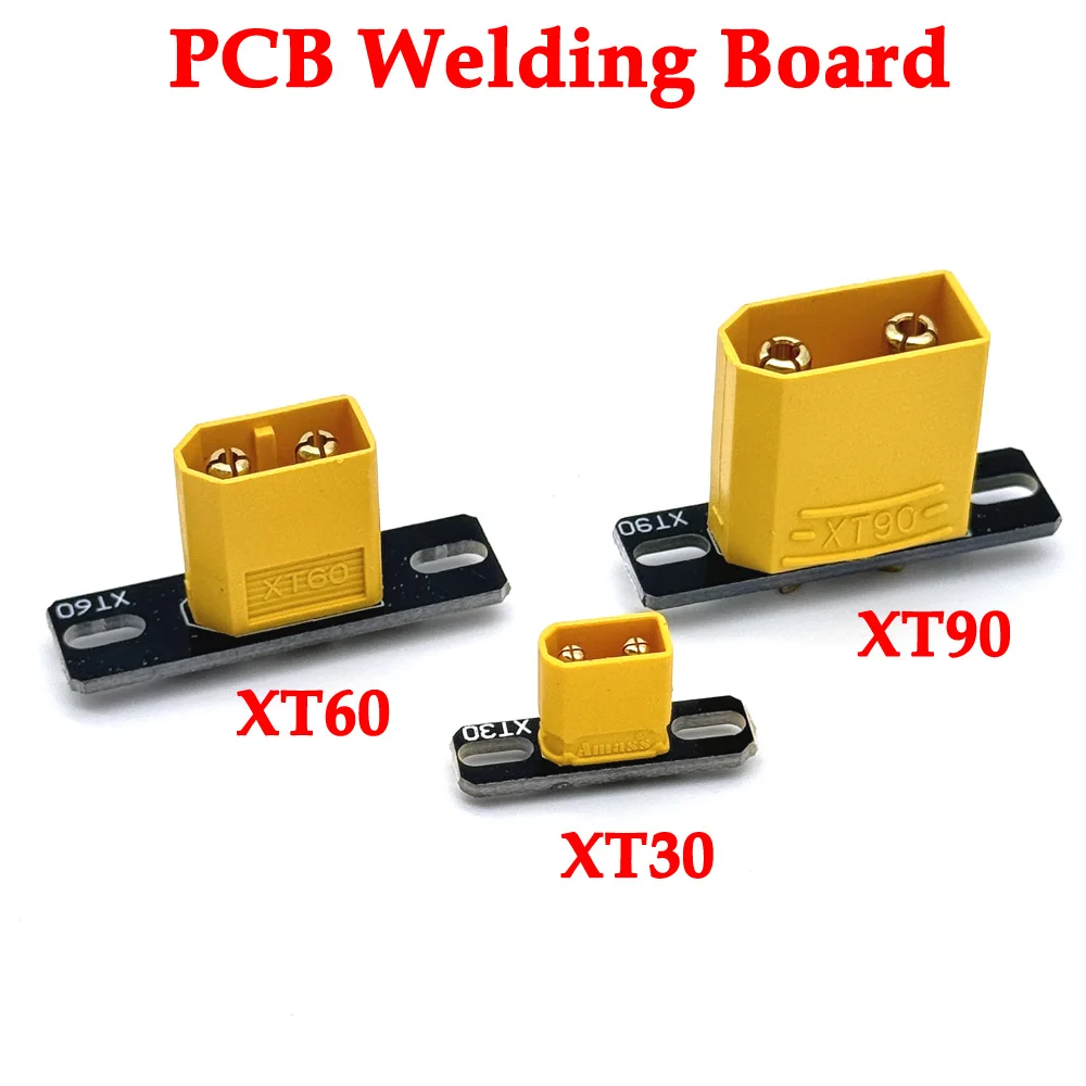 

PCB Welding Board XT30 XT60 XT90 Plug Panel Mount Fixed Bracket RC FPV Drone Connector Soldering Plate Connector