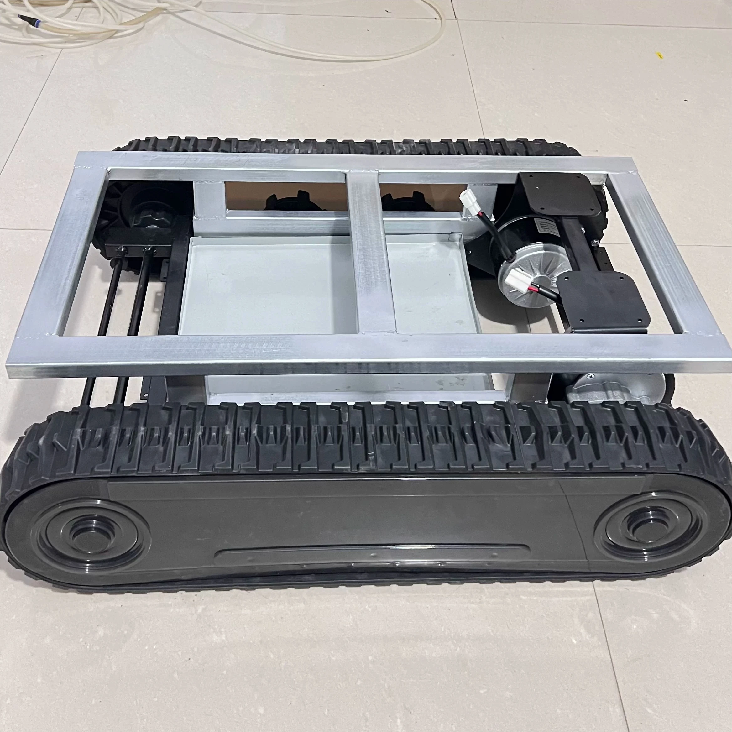 The New Electric Rubber Track Chassis Is Modified To Use Remote Control Small Robot Chassis To Customize The Excavation Track