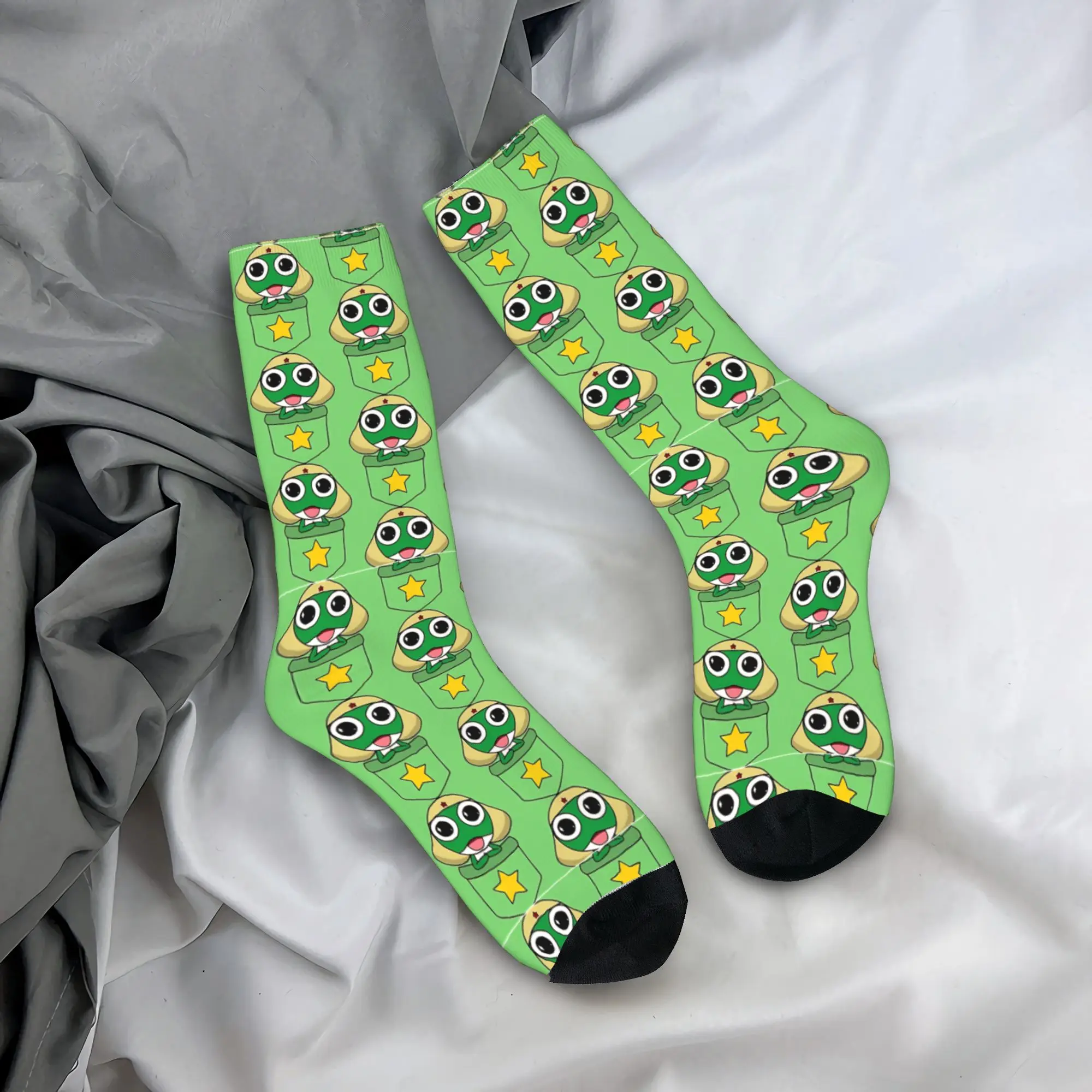 New Male Men Socks Harajuku Frog Keroros Companion!  Sock Polyester  High Quality Women Socks Spring Summer Autumn Winter