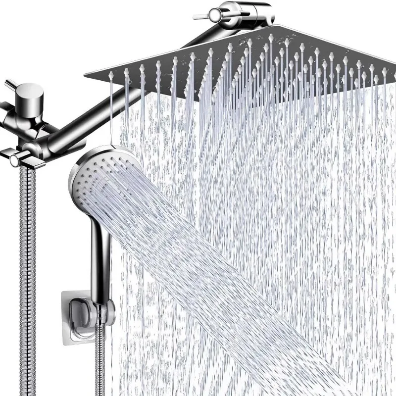 Handheld Shower Faucets Stainless Steel Top Spray Multi-function Wall-mounted Powerful Shower System Bathroom Accessories