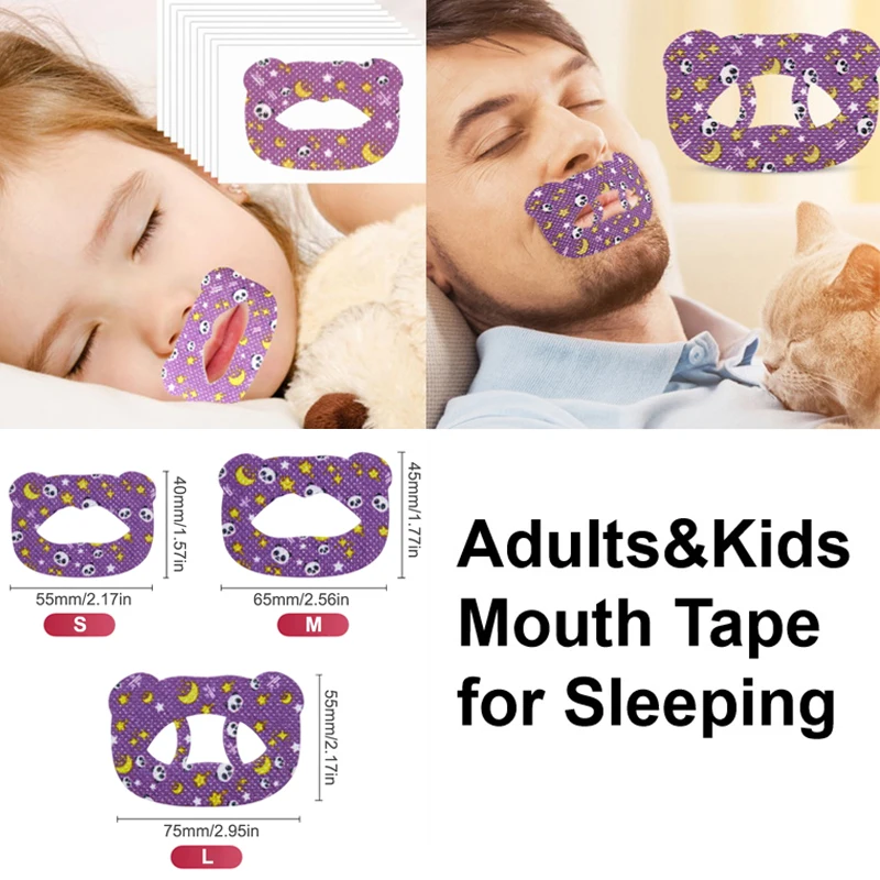 

30 шт., детская лента для рта для сна, против храпа, полоски для сна, против храпа, лента для сна, лучшее дыхание в носу, улучшенный сон