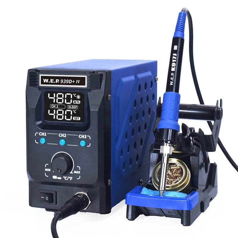 WEP 939D+ IV 90W LCD Welding Factory Manufacturer Soldering Iron Repair Tools Big Power Digital Soldering Welding Station