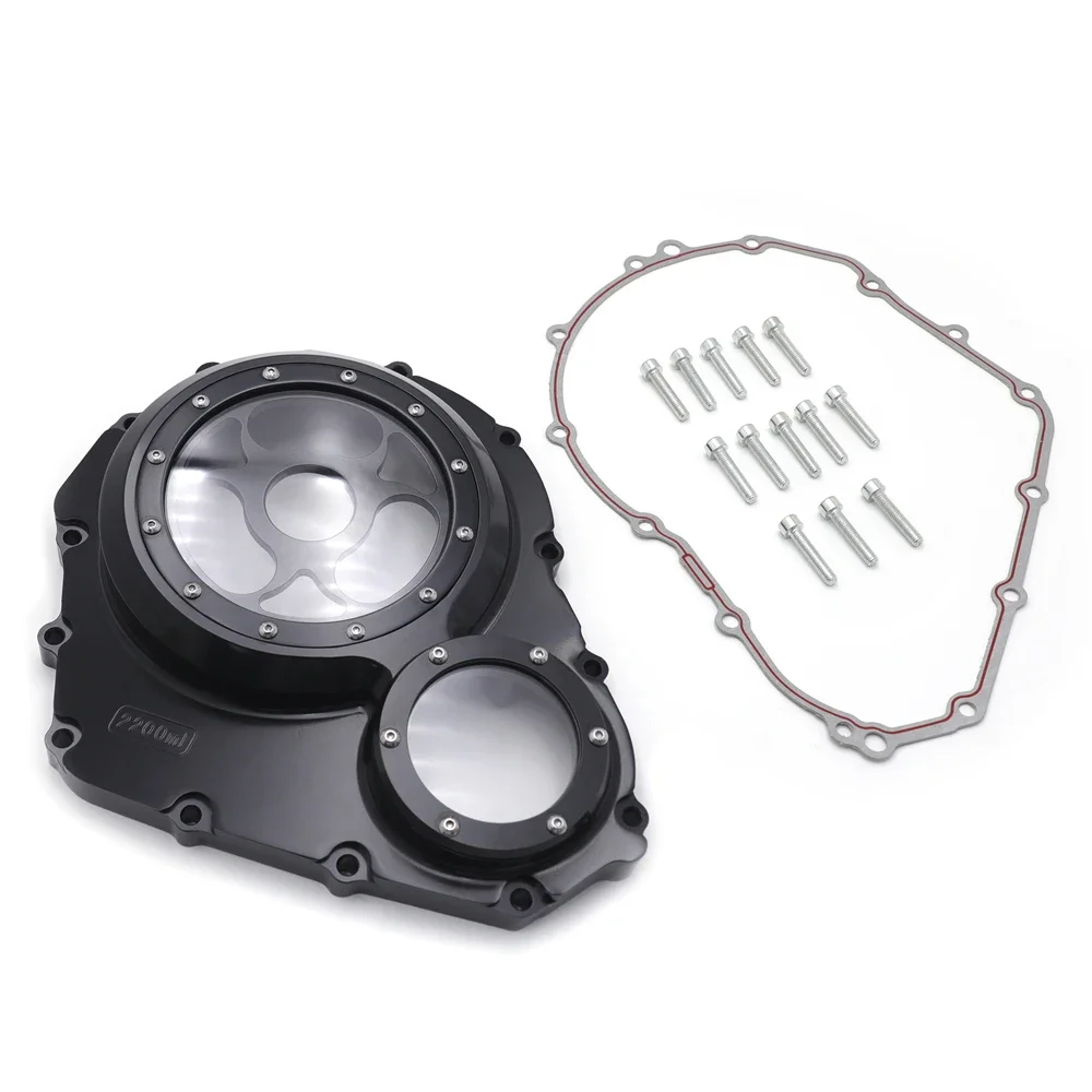 

Right CNC Black&Clear Engine Clutch Cover W/gasket for Suzuki GSX-R 600/750 2006-2022 Motorcycle Accessories & Items