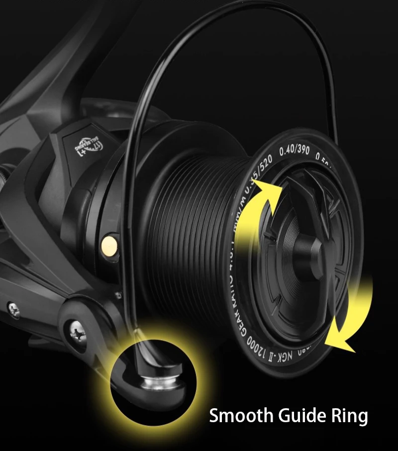 Reel brake knob and guide ring