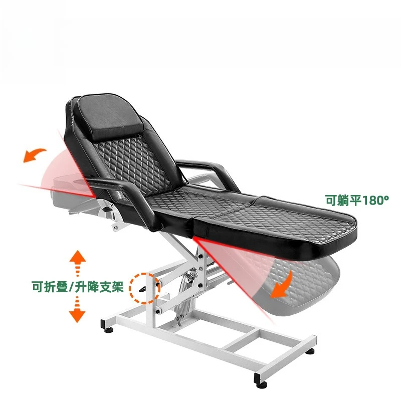 

Портативная многофункциональная кушетка-подъемник, массажное кресло с ручным управлением, домашняя кушетка для массажа и косметических процедур
