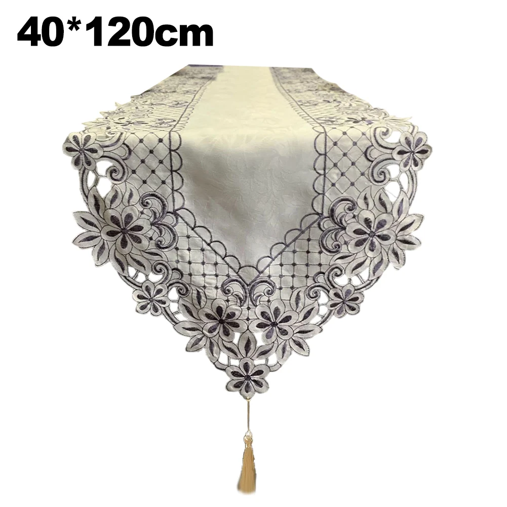 Intricate Lace Table for runner with Slip Backing Sophisticated Tablecloth for Homes Restaurants and Weddings Intricate