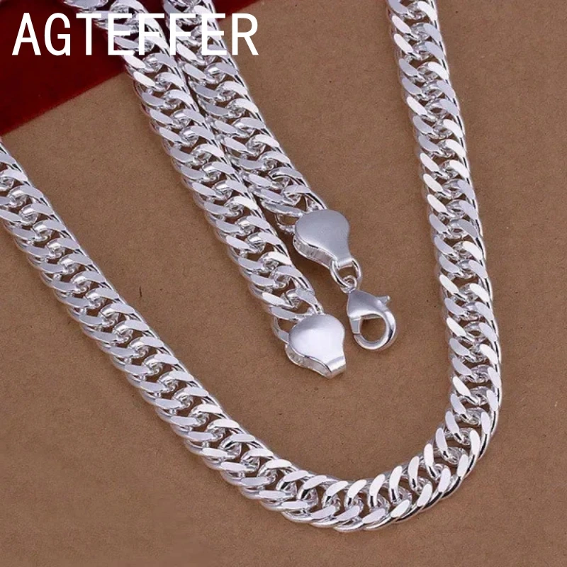 925 Sterling Silver 20/24 Inches 10MM Fine Snake Chain Hip Hop Necklace Men Women Fashion Charm Wedding Jewelry Engagement Party