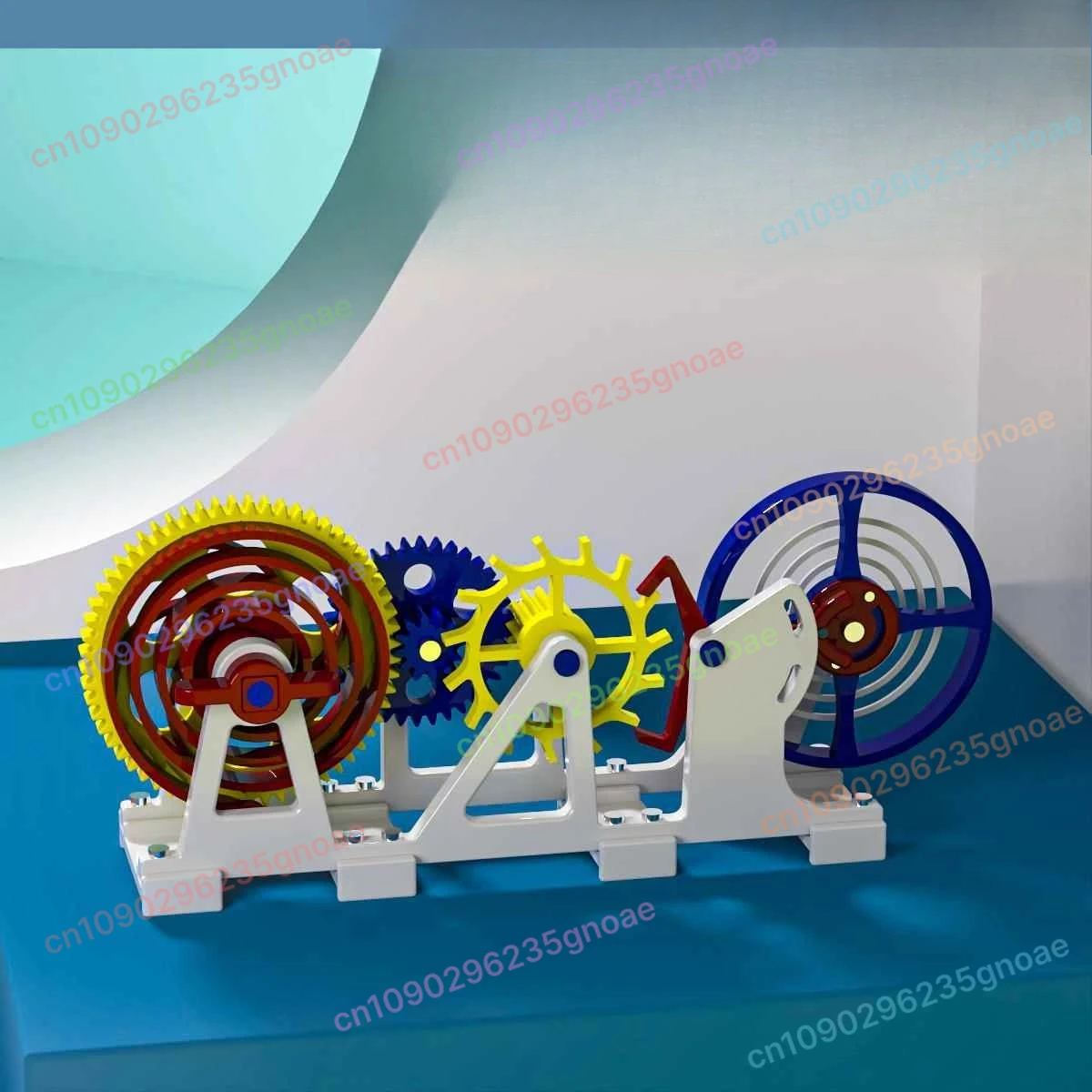 

"3D Printed Tourbillon Escapement Model - Handmade Clock Movement Replica with Spring Mechanism, DIY Watchmaking Kit"