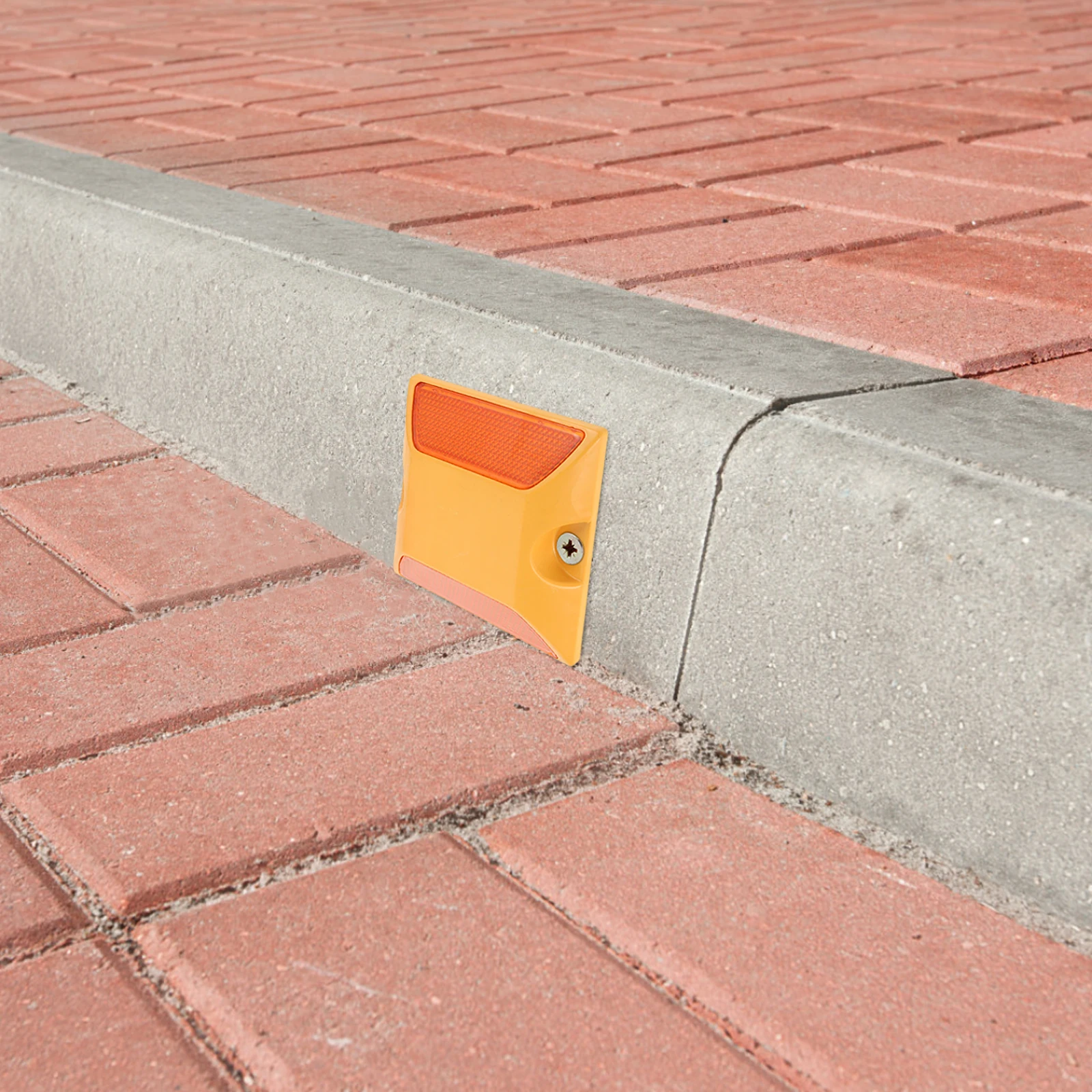 

10 Pcs Traffic Road Studs Reflective Plastic Double Sided Highway Markers Safety Pavement Driveway Lane Reflectors