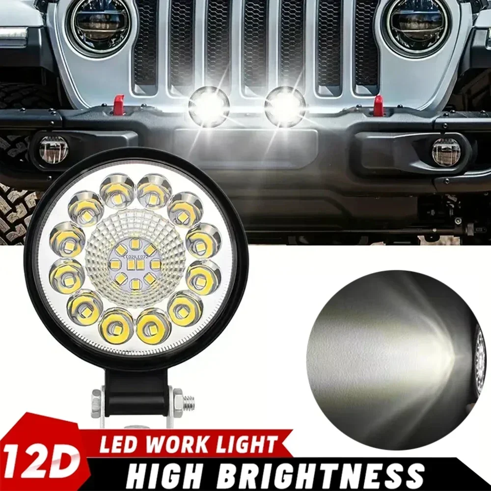 Car Motorcyc LED Light Bar Offroad 4x4 Spotlights Fog Lamp waterproof 2/4/8pcs 96W Truck Farm Tractor Boat SUV ATV work Light