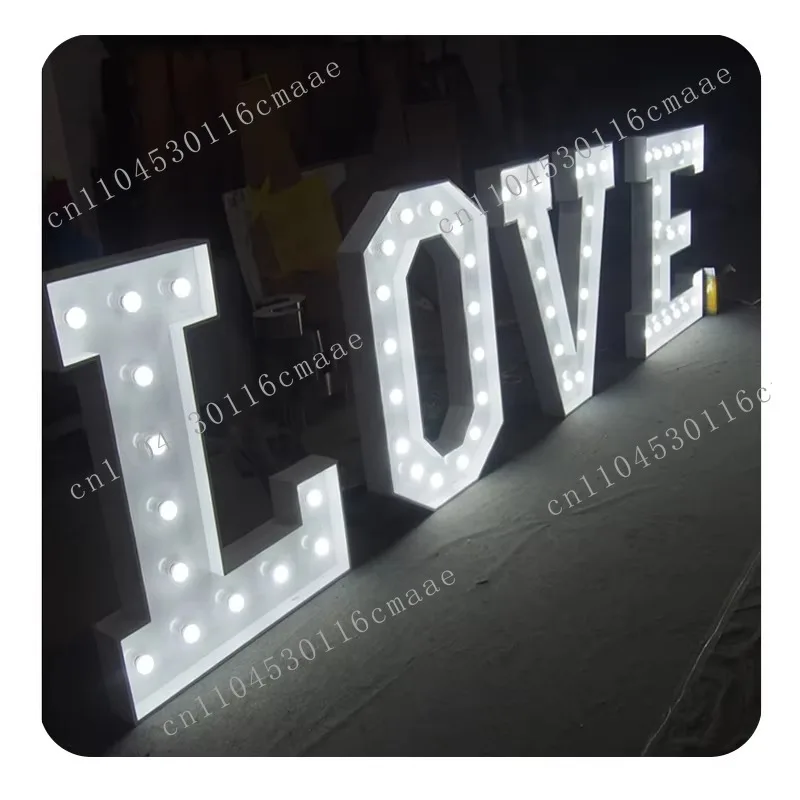 NEW  Decor Marry Me Lights Marquee Letter 3Ft 4ft Big Numbers Giant Light Up Letters Led Marquee Alphabet Love Letters