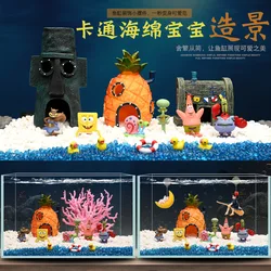 Spongebob Squarepants Hars Aquarium Decoratie Cartoon Aquarium Decor Figuren Ornamenten Aquarium Decoratie Aquarium Decor 