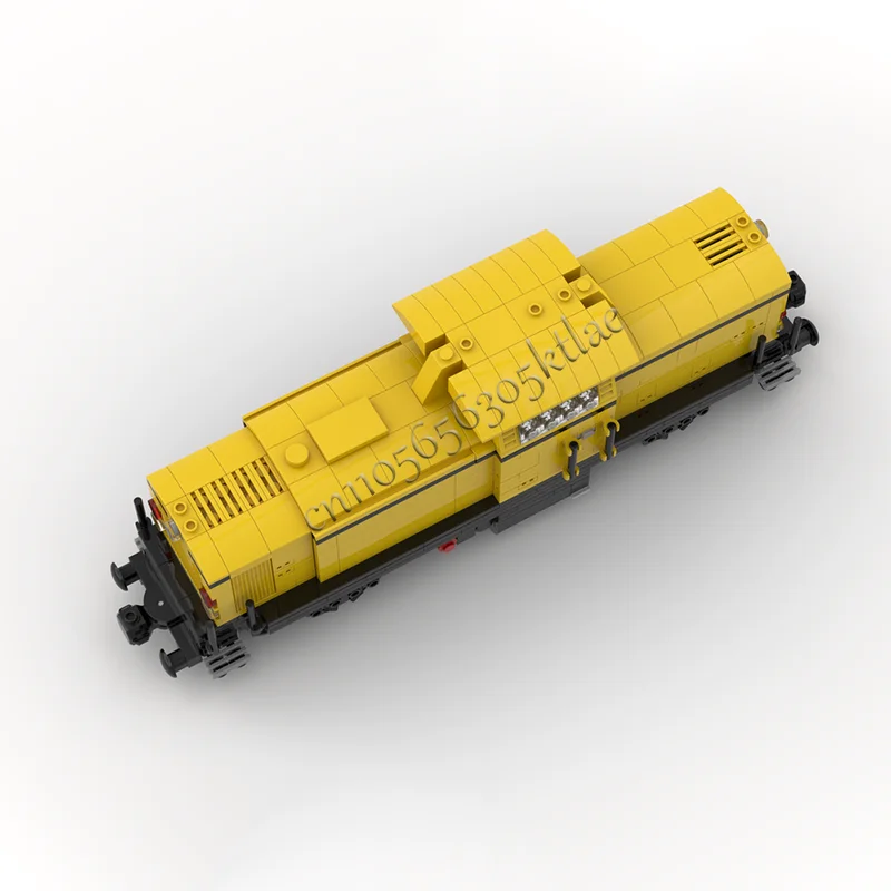 Nowe 612 Elementów Żółta Seria Pociągów Modułowe Klocki Konstrukcyjne Model Zabawki do Składania dla Dzieci Prezent na Boże Narodzenie Niespodzianka