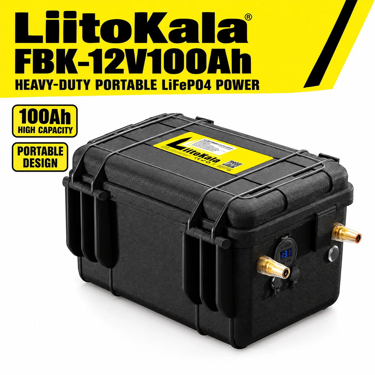 LiitoKala 12V 100Ah 150Ah LiFePO4-Batterie, Lithium-Batterie für Tiefentladung, 4S 100A BMS, 4000 Zyklen, 10 Jahre Lebensdauer, für Solar, Wohnmobil, Boot, Camping, netzunabhängige Anwendungen,