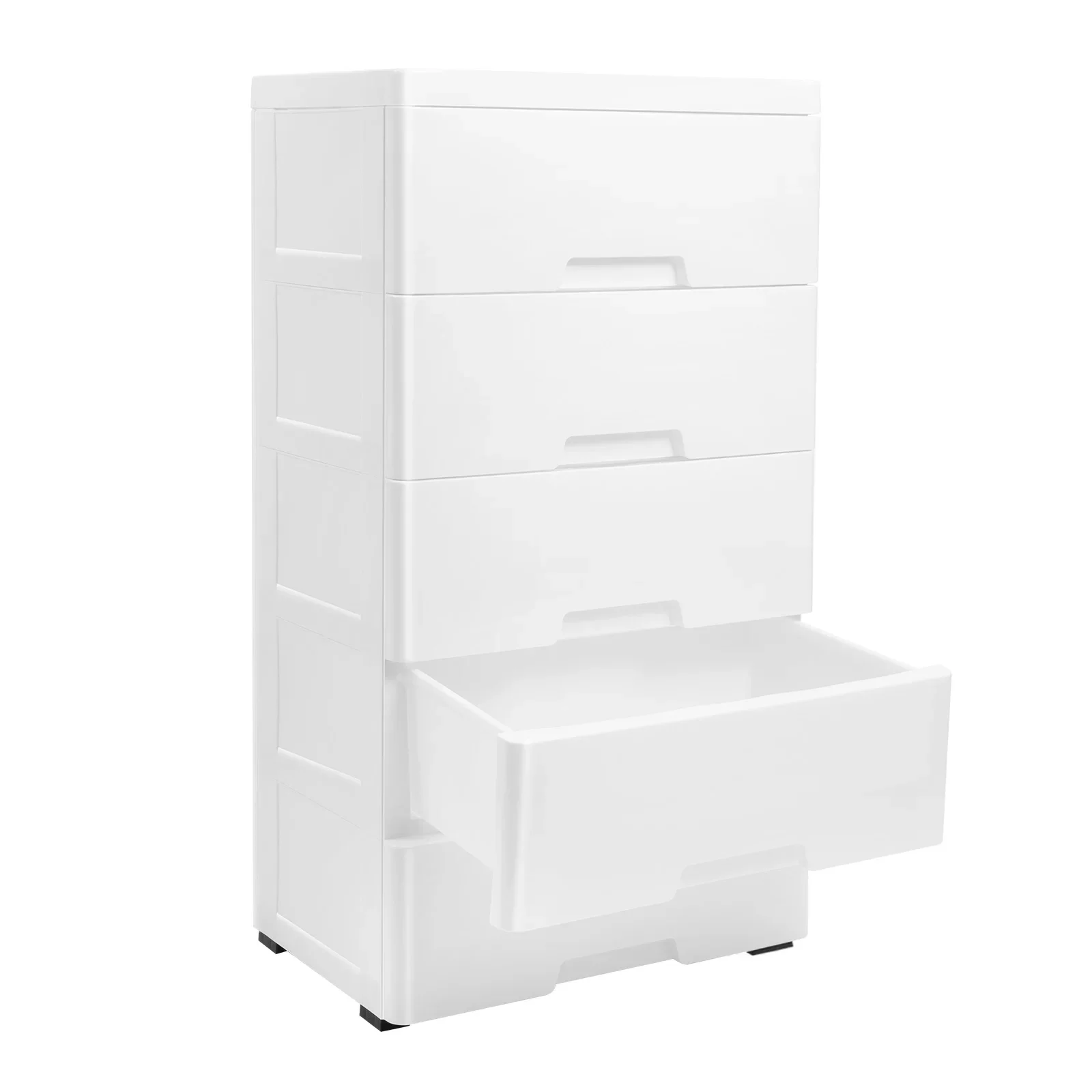 خزانة تخزين بلاستيكية مكونة من 5 أدراج ودرج قابل للفصل ومنظم ملابس