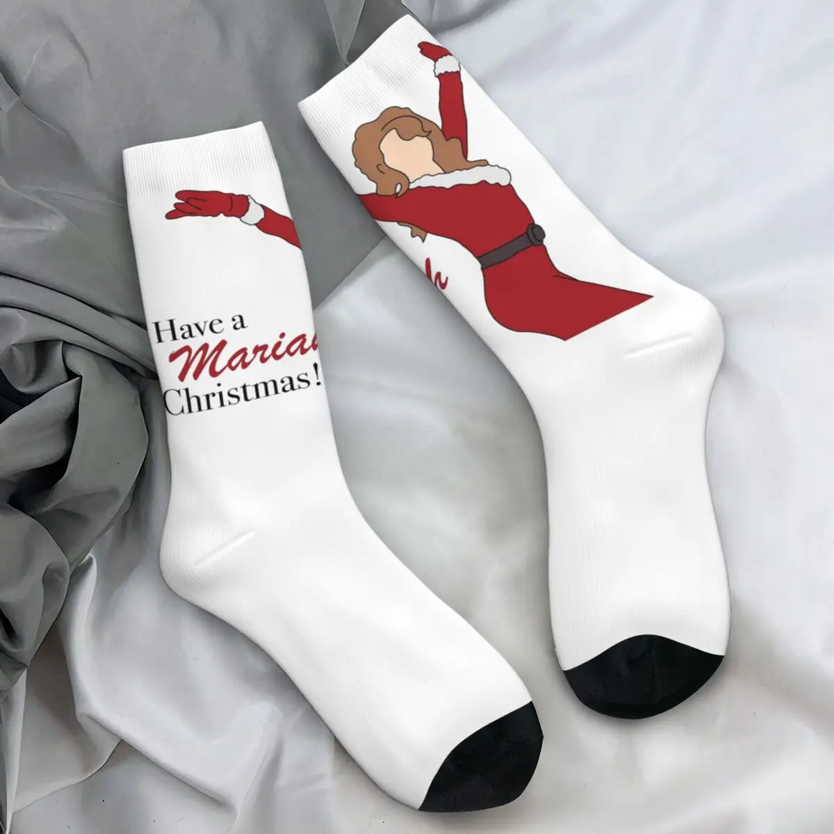 Mariahs Socks Autumn Carey Have A Mariah Christmas Stockings Casual Women Men Quality Socks Custom Climbing Anti Slip Socks