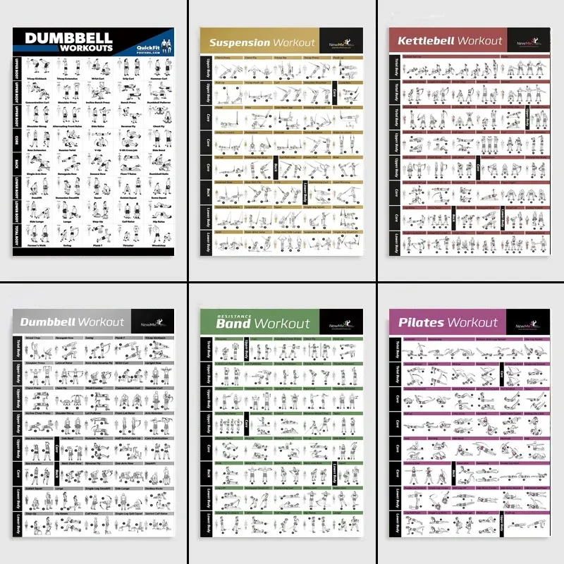 المشارك HD يطبع كمال الاجسام رياضة اليوغا اللياقة البدنية الدمبل تجريب ممارسة الرسم على لوحات القماش الجدارية صورة غرفة المعيشة ديكور المنزل #1