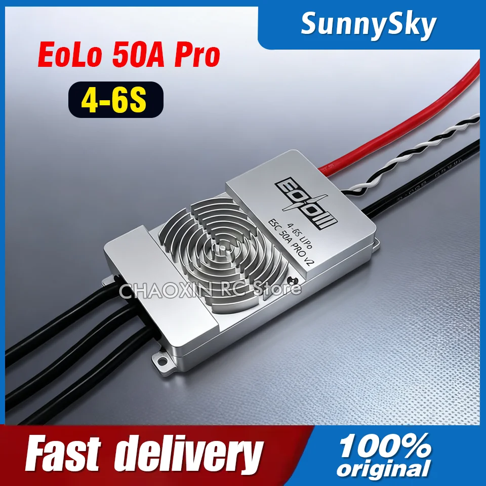 

SunnySky EoLo 50A Pro V2 Esc 4-6S Lipo 3~8 Series High Efficiency Motor Closed Esc For Rc Fixed-Wing / Helivopter Frame Parts