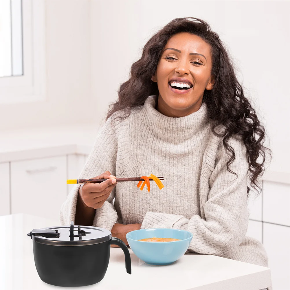 

1Pcs Instant Noodle Bowl Creative Salad Rice Dessert Container Heat Resistance Kitchen Supply Chic Exquisite Design Easy Clean