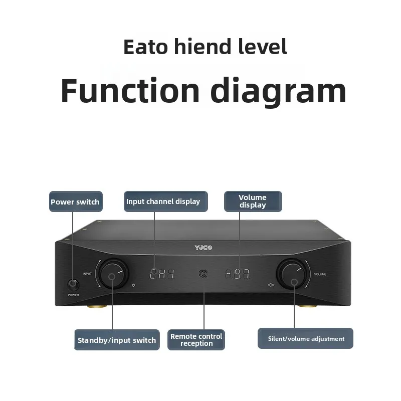 EA10 Classic Hitachi FET, Class A Deluxe Prestage, Remote Control High fidelity Audio Preamp Home Power Amplifier