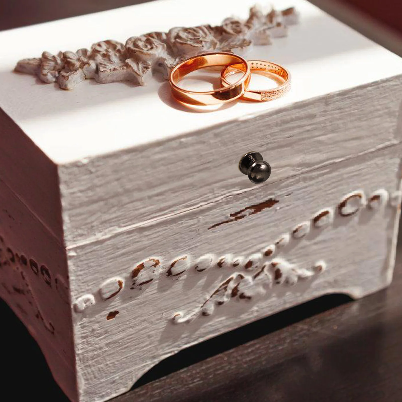 

50pcs Jewelry 7 7mm Drawer Pull Knob Mini Round Gun Pull Handle Black Zinc Alloy Cabinet Pulls Mini Drawer Handle Hardware