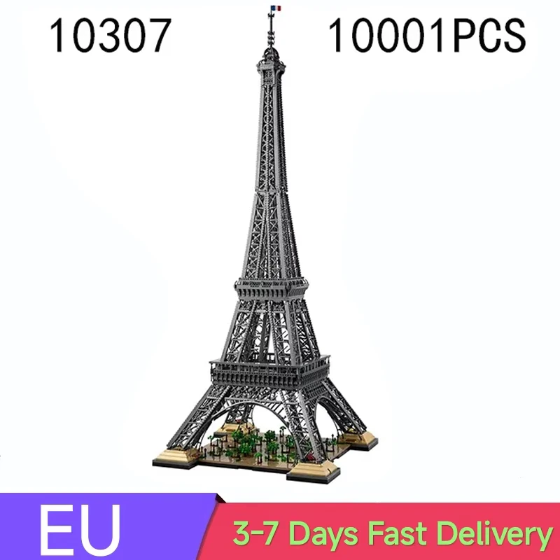 10001pieces Tower Architecture Model Building Blocks Large Brick Toys Adults Christmas Birthday Gift Compatible With Set 10307
