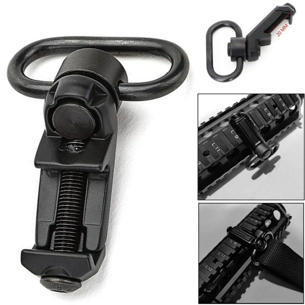 

Tactical QD Sling Swivel Attachments 45 Degree Low Profile Picatinny Rail Mount holographic sight