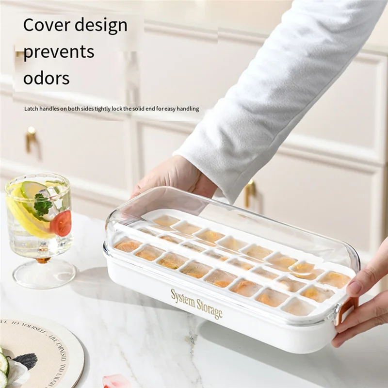 

A7THK-24Grid Press Type Ice Tray Mold Food Grade Silicone Press Type Ice Cube Tray Mold DIY Ice Maker Ice-Cube Tray