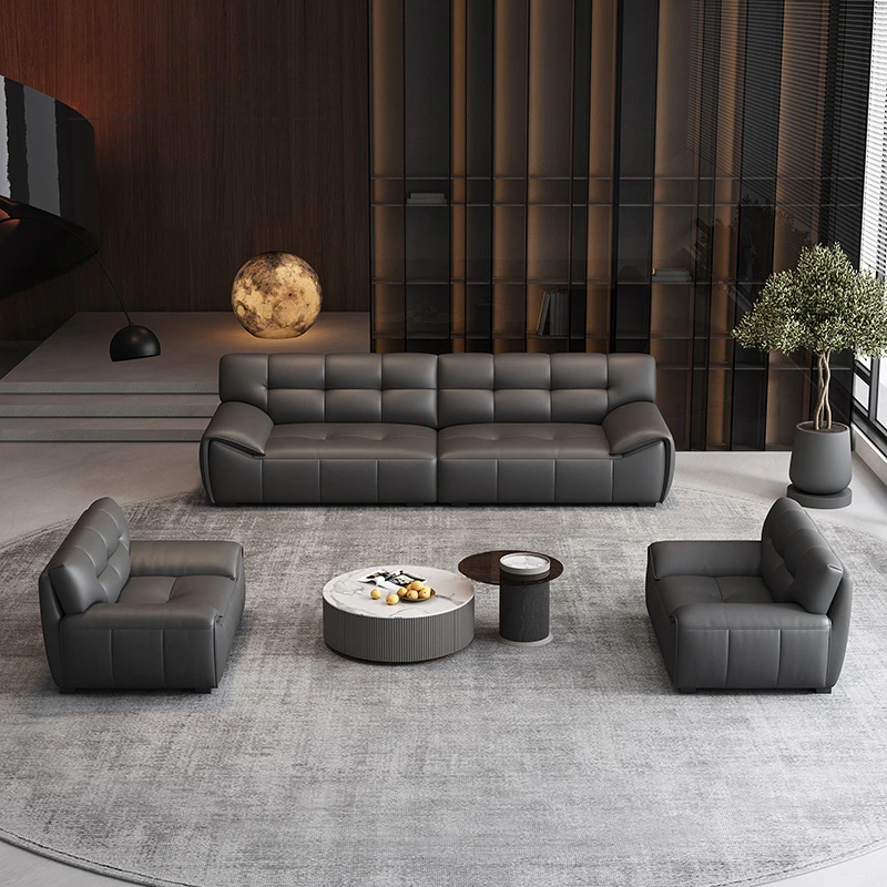 Single Gray Lounge Sofa Luxury European Large Sitting Modern Nordic Couch Pliable Floor Italian Divani Da Soggiorno Furniture