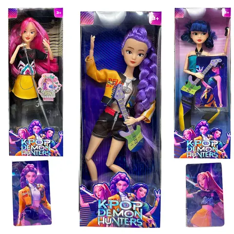 HET KpopDemon Hunters Actionfigur Ny K-POP Demon Slayer Vinyldocka Lumimila Zoey Skrivbordsprydnad Leksak För Barnpresenter 8 best sales plastdockor för pyssel - №1