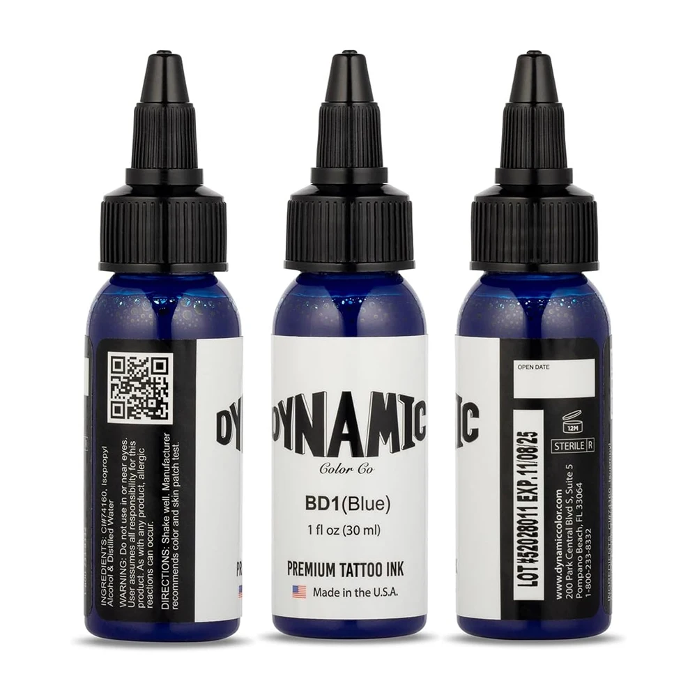 

BD1 30ML/Bottle Blue Tattoo Ink Set Professional Tattoo Pigment Permanent Skin Body Art Tattoo Ink Natural Plant Extract Pigment