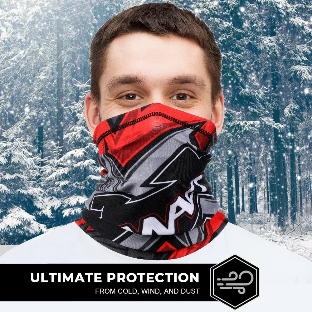 Cold Weather Motorcycle Bandana Skiing Cycling Bicycle Motocross Half Face Cover Windproof Warm Neck Tube Scarf Mask Protection