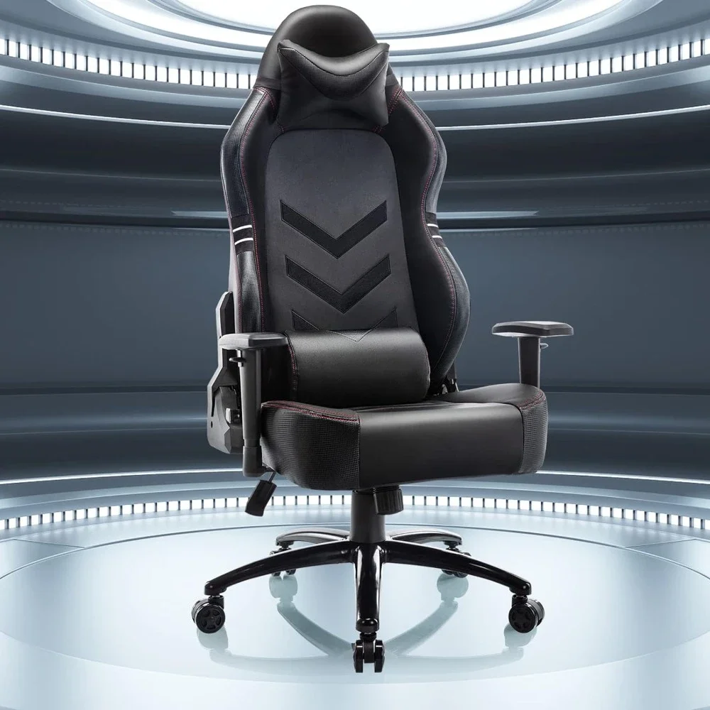 

Office Chair 350lbs-Racing Computer Gamer Chair, Ergonomic Office PC Chair with Wide Seat, Reclining Back, Adjustable Armrest