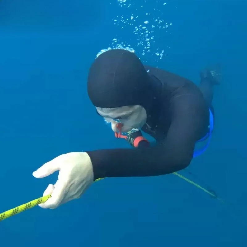 Diving Nose Clip Men's and Women's Professional Anti-skid and Anti-lost Artifact with Rope, Flange Left