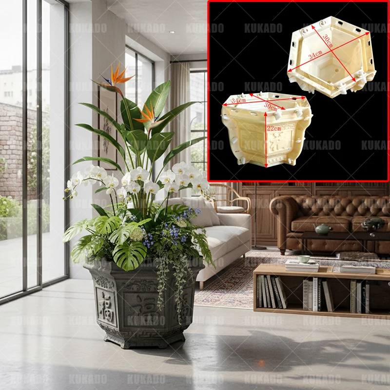 

Цементная форма для цветочного горшка в китайском стиле, домашняя затирка бонсай, бетон, поделки своими руками, растение, бонсай, садовые принадлежности ручной работы