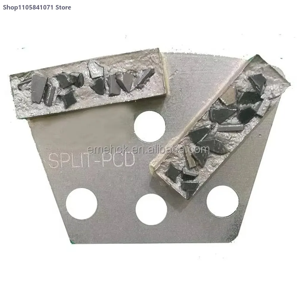 Split PCD Abrasive Pad Shoe Abrasive Pad Surface Grinding Stone Polishing for Epoxy Coating Removal SPF Machine Polisher Power