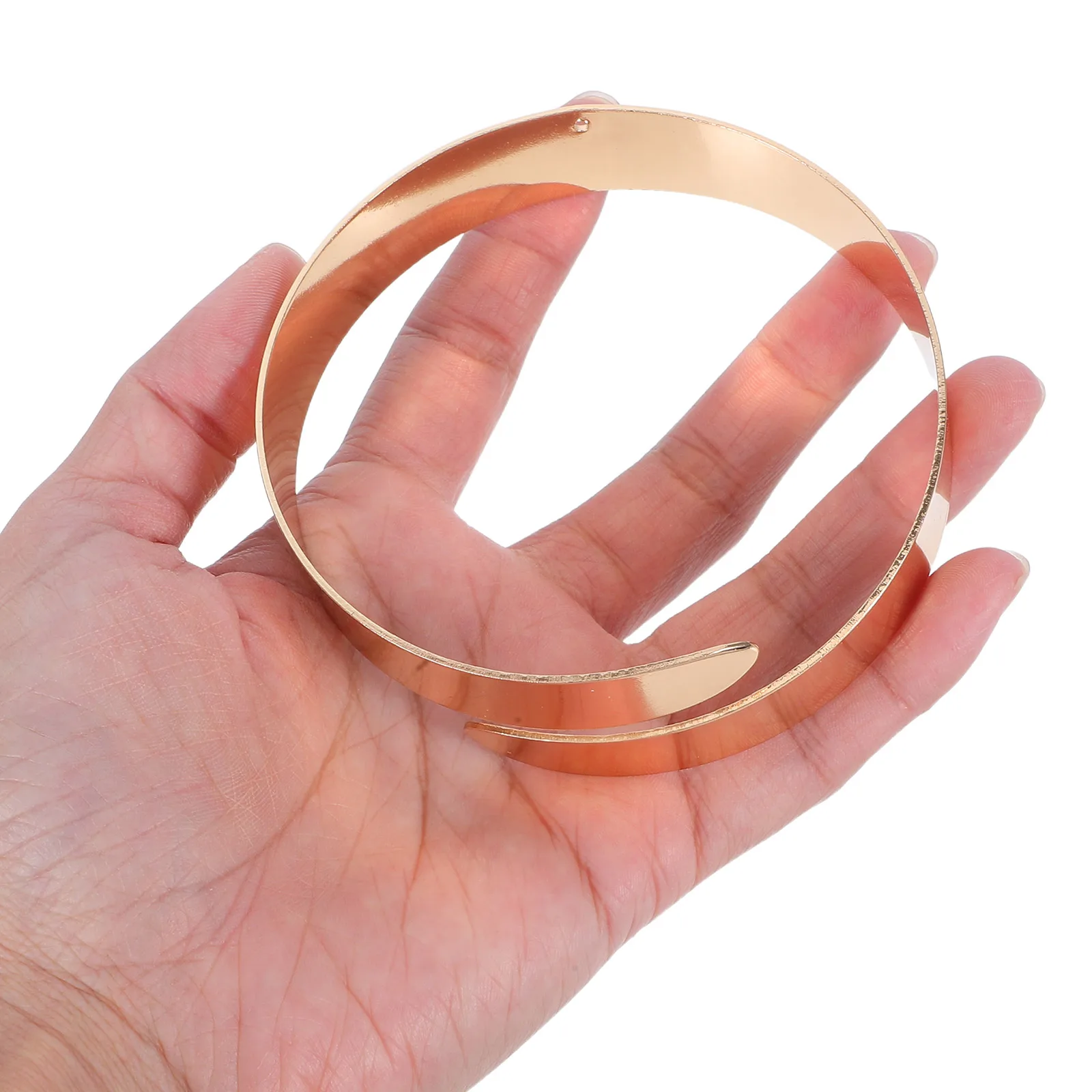 

3pcs Metal Cuffs For Upper Bracelet Bangle Adjustable Stacked Jewelry Cuff Filled Bands Women'S Geometric Bangle Bracelets